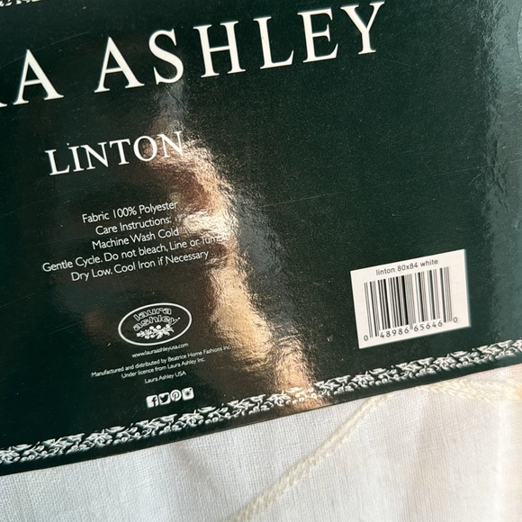 Laura Ashley Linton Embroidered Sheer Panels - Picture 5 of 5